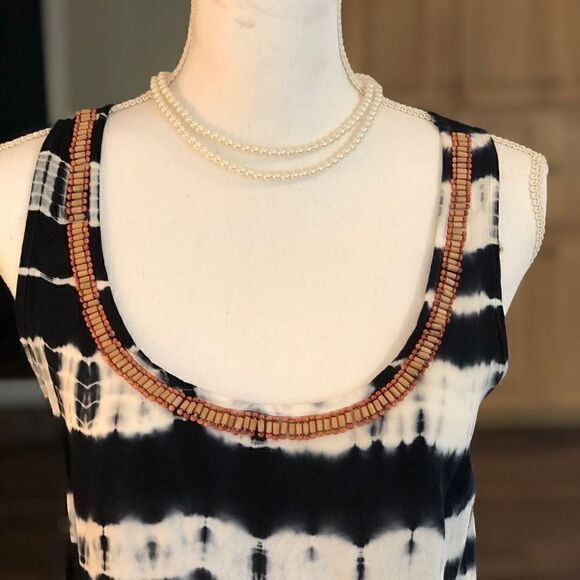 COPY - Kenar Tie-Dyed Beaded Tank Top - Picture 3 of 6